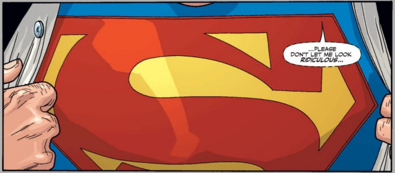 Clark prepares to fly in public for the first time in Superman: Birthright.
